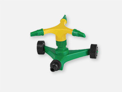 Three way sprinkler with mobile base